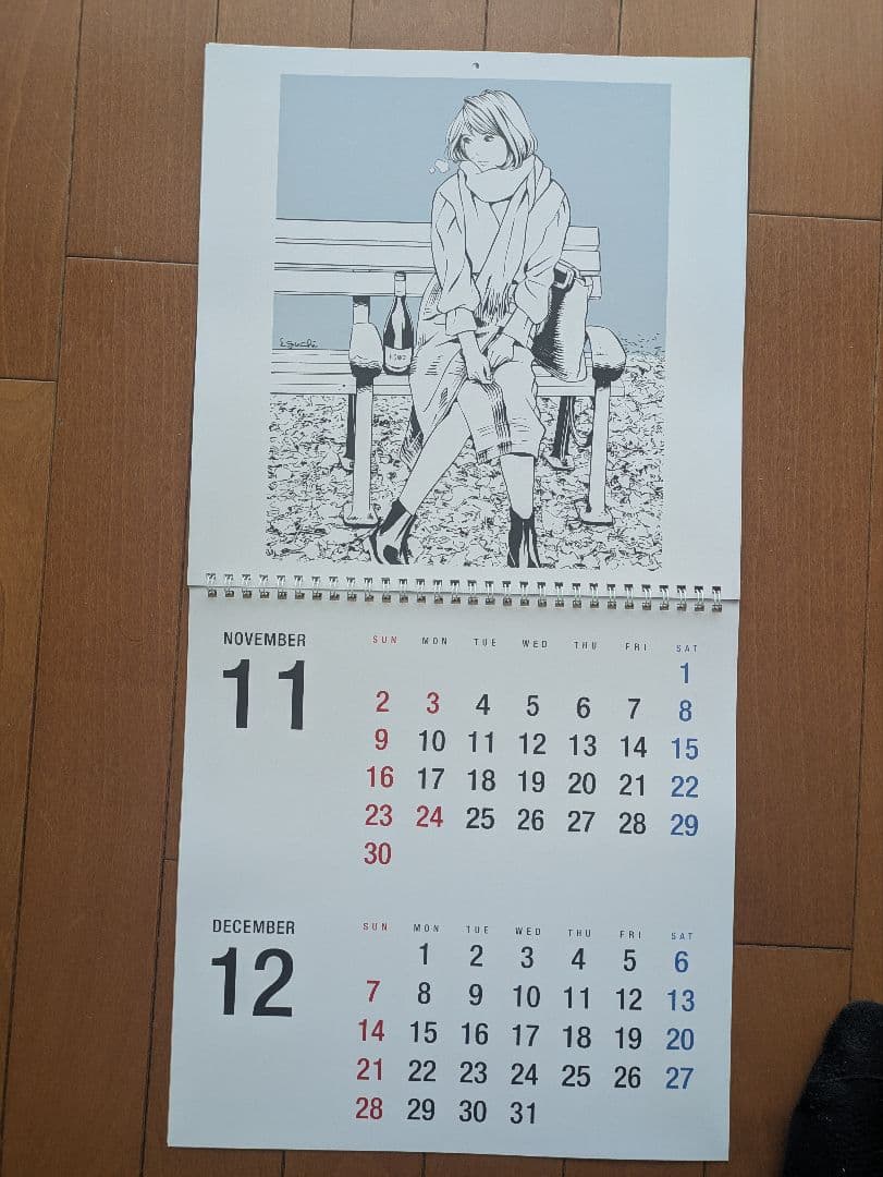 【直筆サイン】江口寿史 2025年カレンダー　３冊