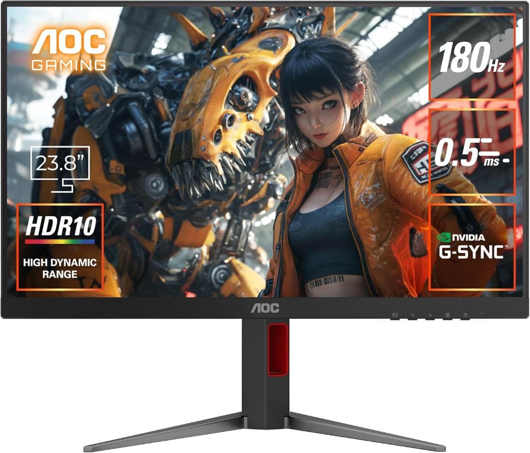 AOC ゲーミングモニター 23.8 180Hz 24G4/11