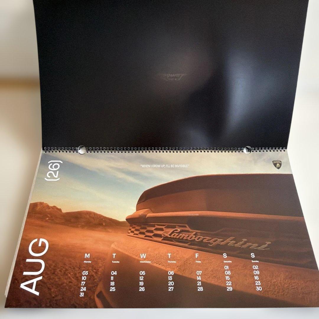 【非売品】2026年/ランボルギーニ/壁掛けカレンダー/大型