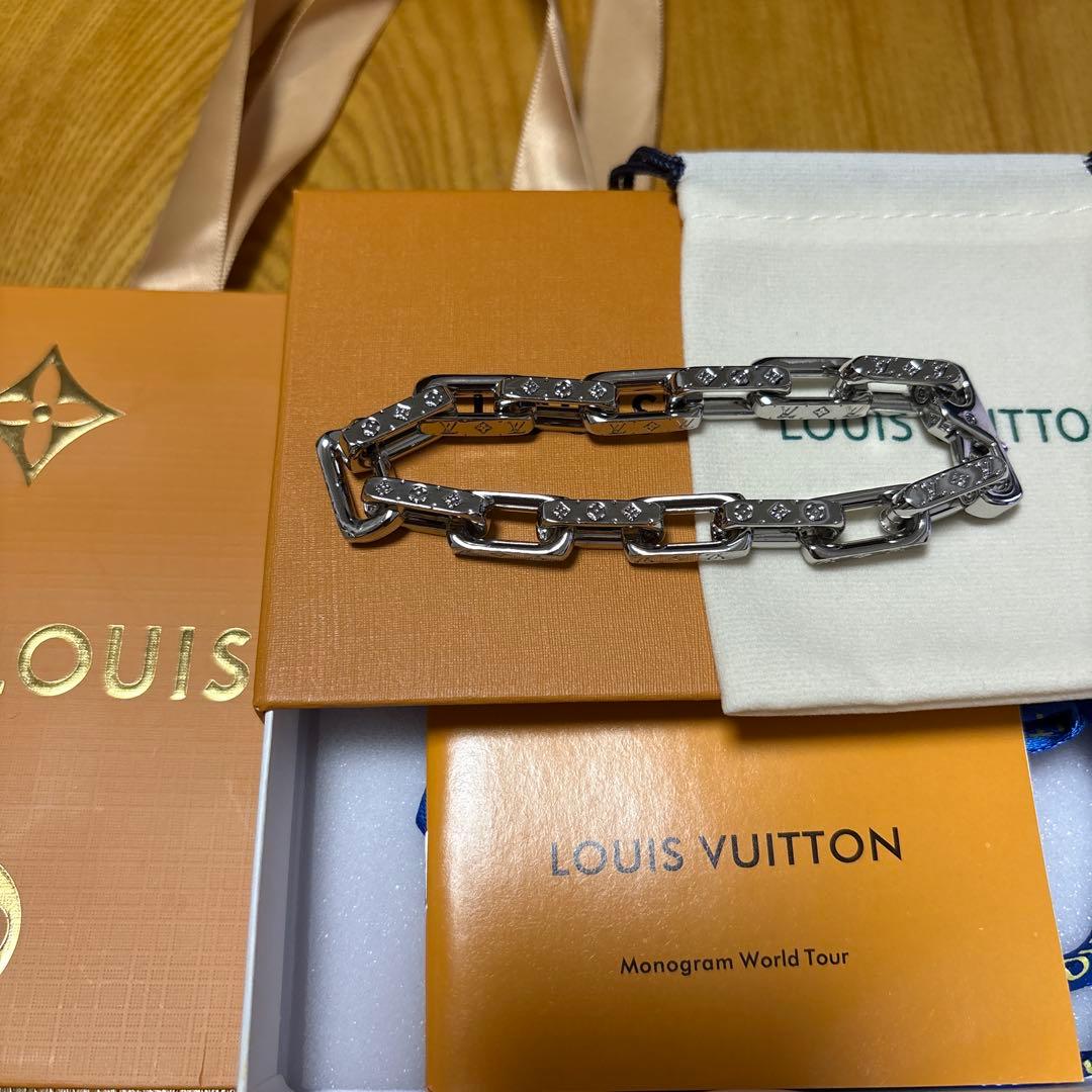 Louis Vuitton チェーンブレスレット シルバー
