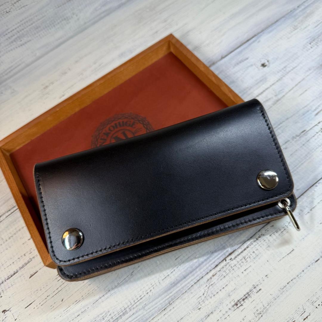 【トラッカーウォレット ロング 3層】ホースバット シルバー TALON