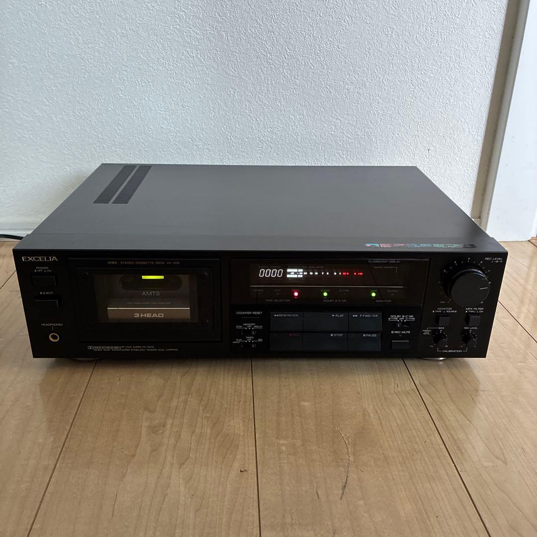 EXCELIA　XK-005　カセットデッキ　アイワ　エクセリア　リモコン付き