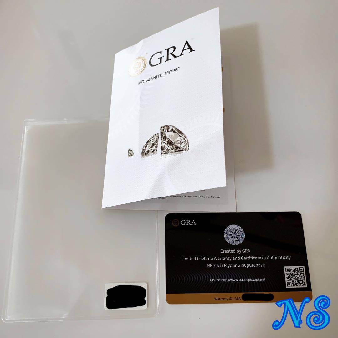 【専用】モアサナイト　リング　フリーサイズ　レインボーレッド　3ct＆ネックレス