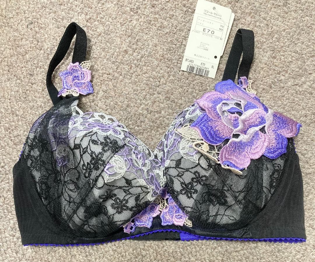 ワコール 　サルート 　ブラジャー　BTJ483　 E70　 Salute　BL