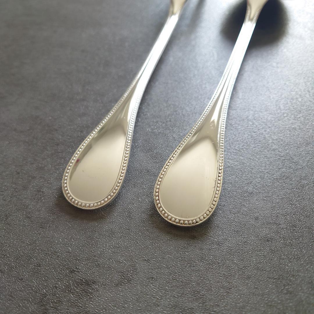 美品 クリストフル パール サービングフォーク サービングスプーン