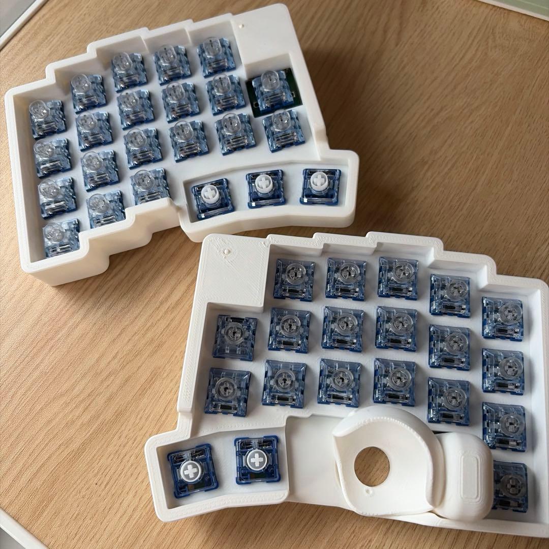 roBa 無線 分割 キーボード トラックボール 白