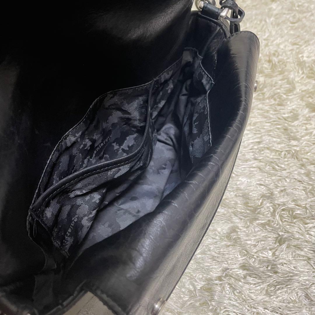 aniary アニアリ　ショルダーバッグ　メッセンジャーバッグ　ブラック　レザー