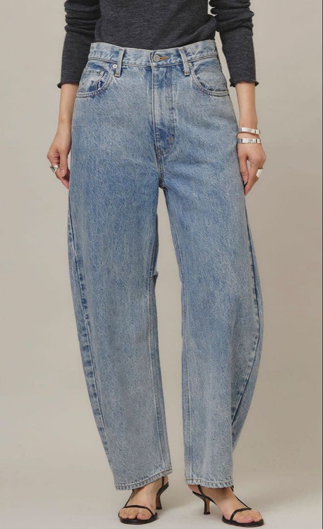 Curensology＜&RC＞カーヴィーデニムパンツ　ブルー　サイズ34