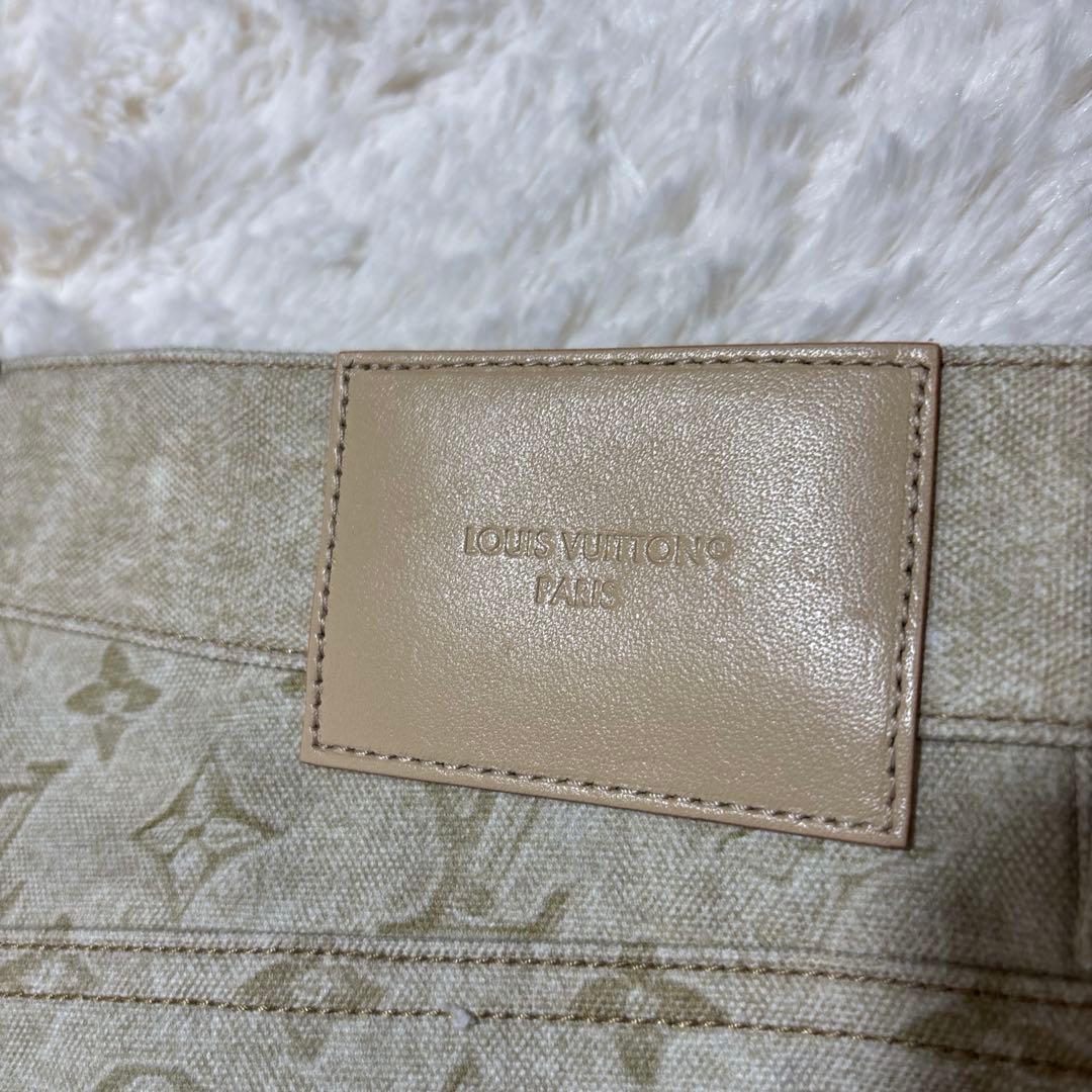 【2025年モデル】ルイヴィトン デニム size 36モノグラム柄　アイボリー