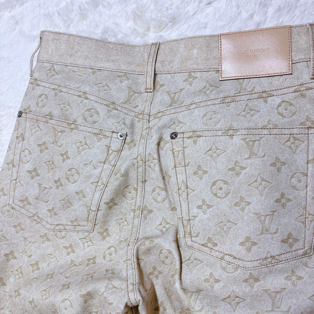 【2025年モデル】ルイヴィトン デニム size 36モノグラム柄　アイボリー