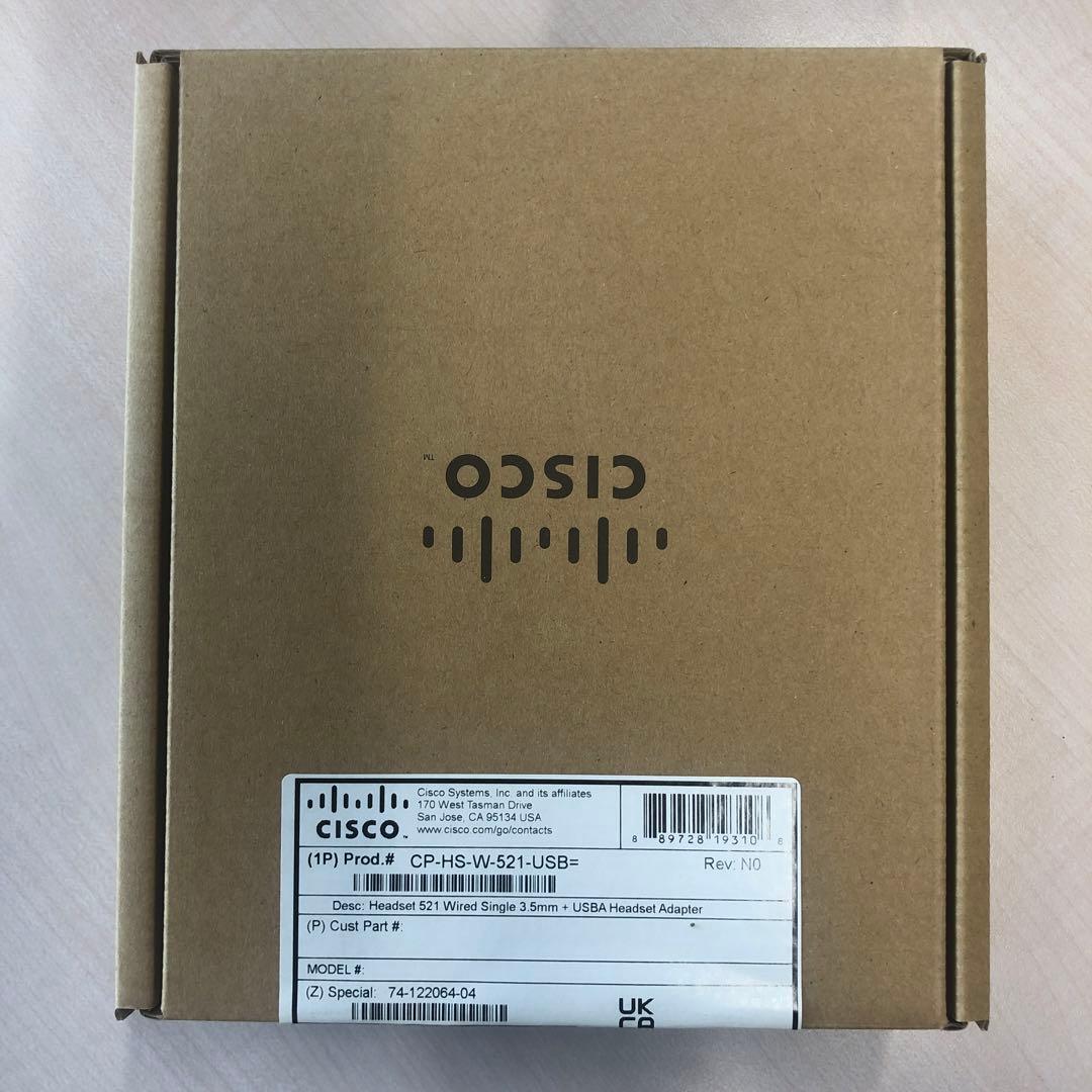 新品未開封　Cisco CP-HS-W-521-USB= 有線ヘッドセット