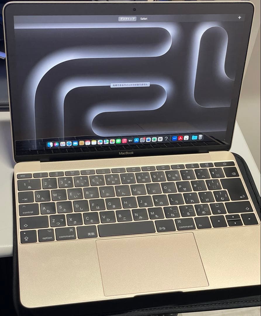 【美品】MacBook ゴールド　12インチ　バッテリー正常専用カバー付き