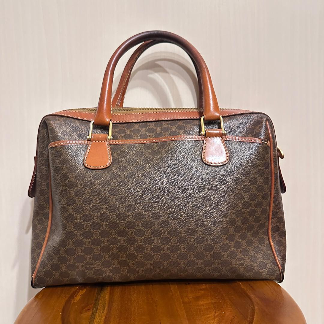 【CELINE】マカダム ボストンバッグ / bg111