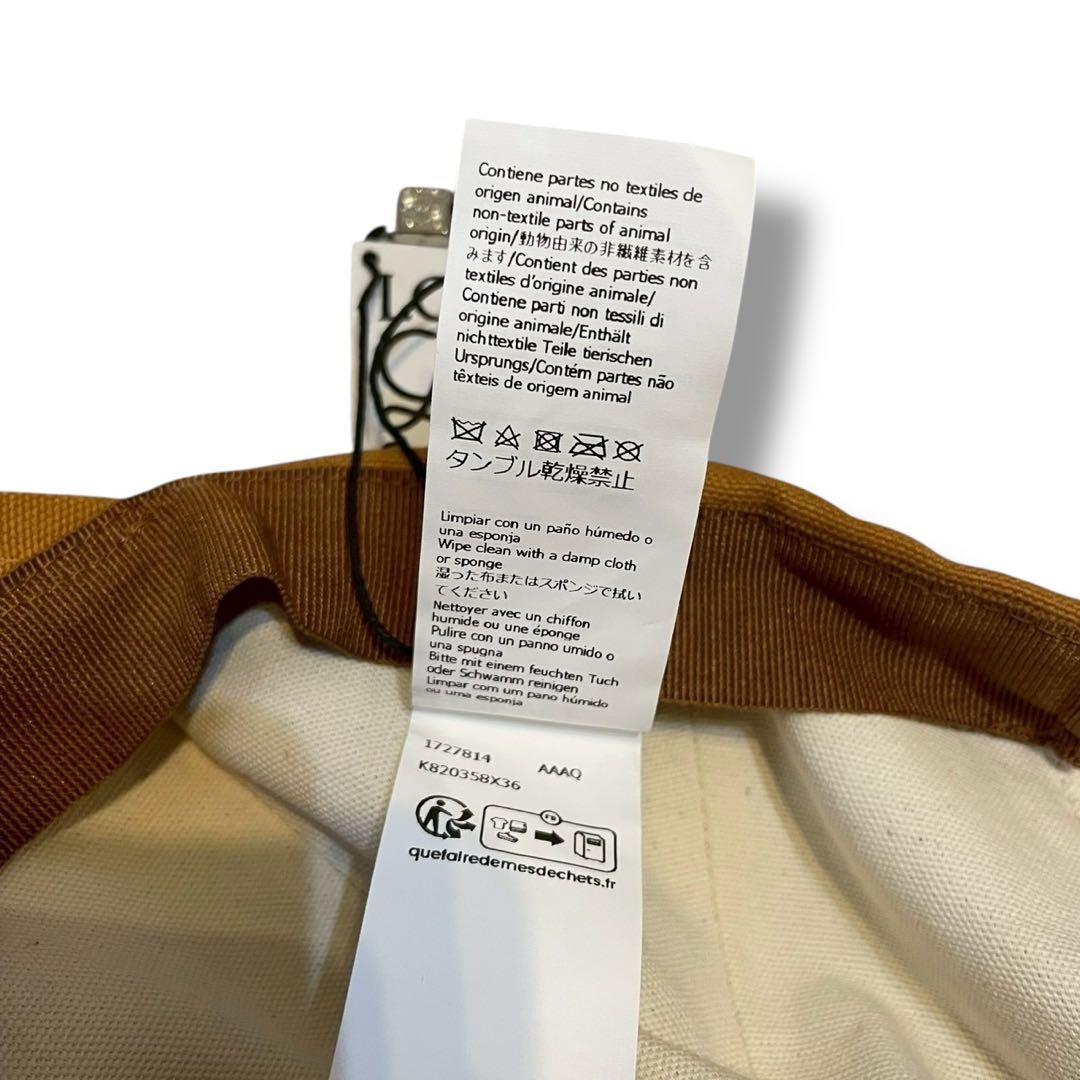 【新品】LOEWE ロエベ ベースボールキャップ コットン キャンバス 刺繍ロゴ