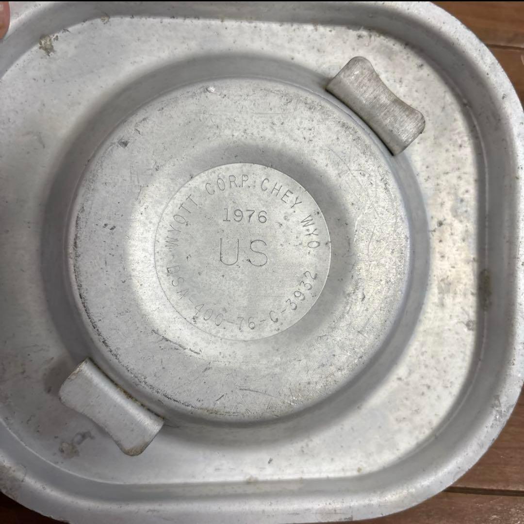 米軍　実物　フードコンテナ　アルミかケース　3個セット　送料無料