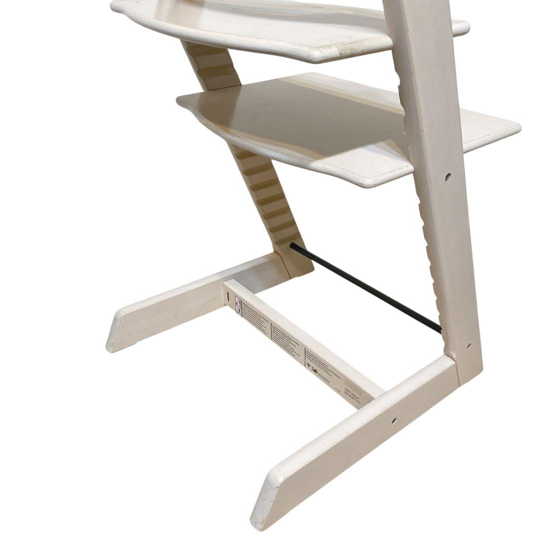 ストッケ　トリップトラップ　ホワイトウォッシュ　ベビーセット付き　シリアル4