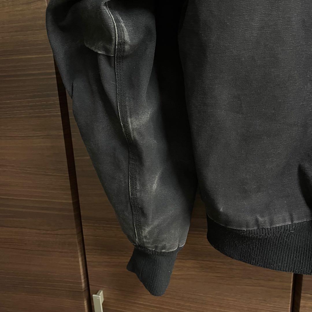 Walls ダック地 アクティブジャケット 黒 L フェード チャック破損