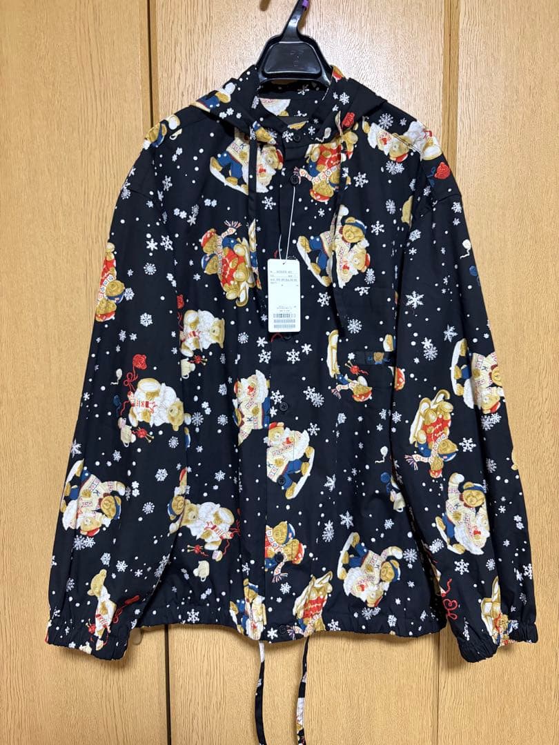 【新品タグ付】カールヘルム　三つ子のくま冬支度フードブラウス　黒