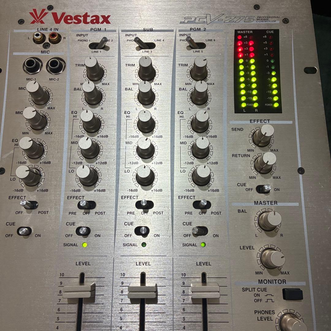 美品　完動品　メンテ済み　Vestax PCV-275 DJミキサー