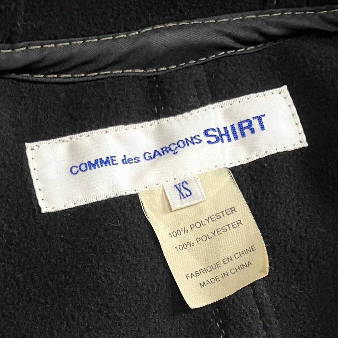 コムデギャルソンシャツ フーディー プルオーバー ポンチョ コート ブラウン