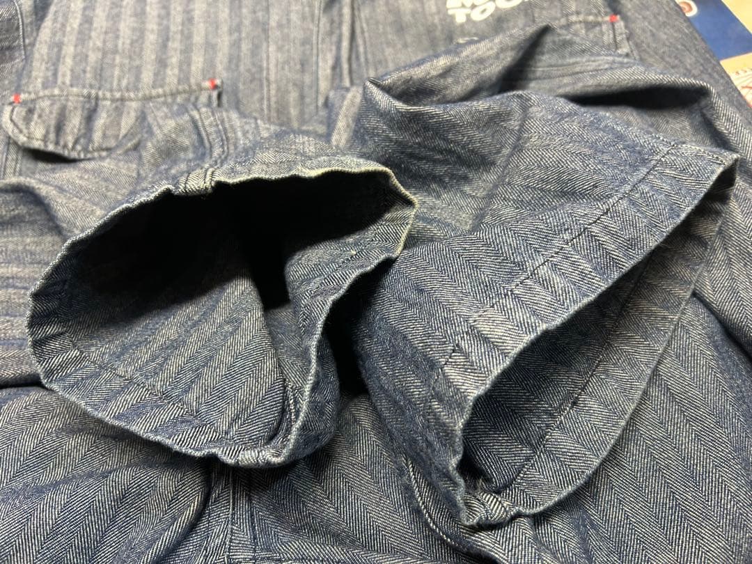 MAC TOOLS ストライプデニムオーバーオール イーブンリバー