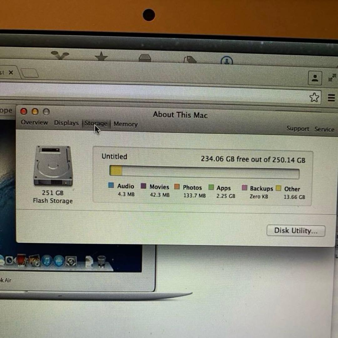 MacBook本体 MacBook Air 5,2 13inch corei7 Ivy Bridge