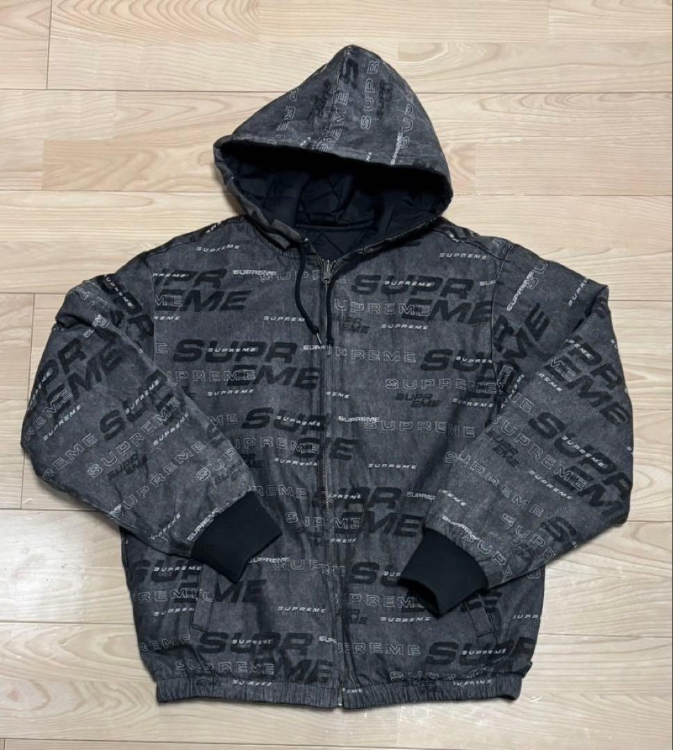 早い者勝ち【シュプリーム】リバーシブル　デニム　キルティング　ジャケット　Ｍ