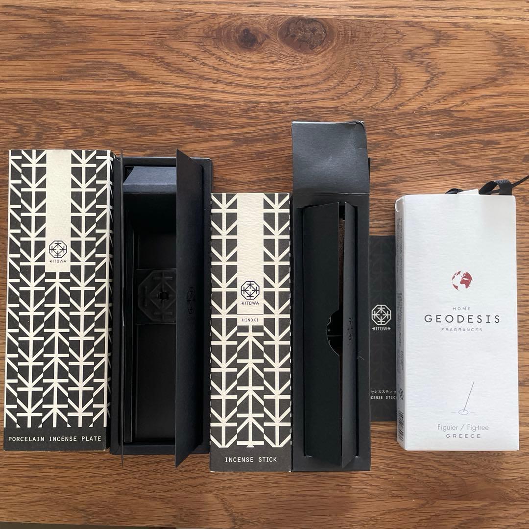 KITOWA インセンスプレート スティック GEODESIS フィグツリーお香