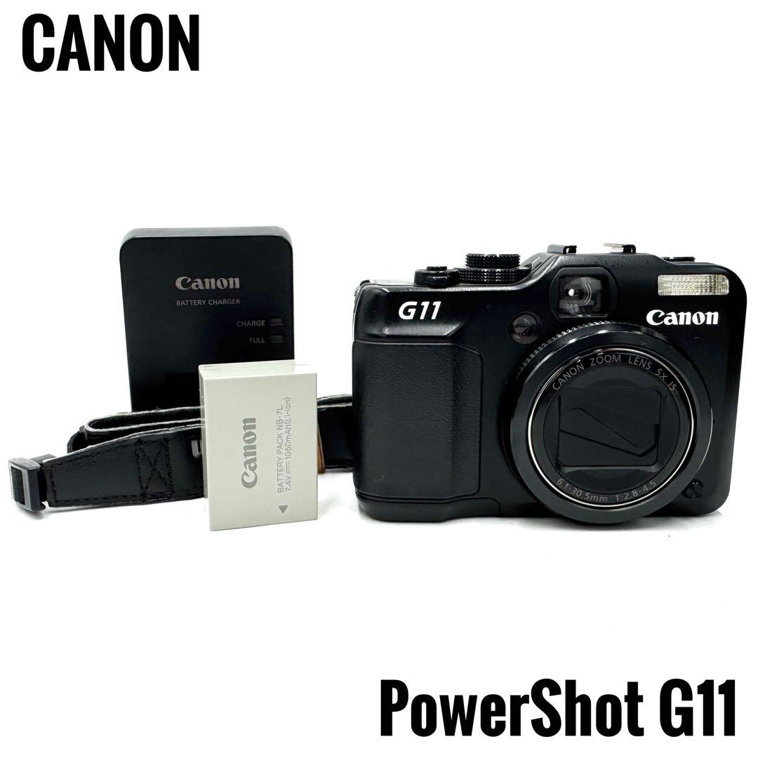 動作良好 Canon キャノン PowerShot G11 ブラック コンデジ