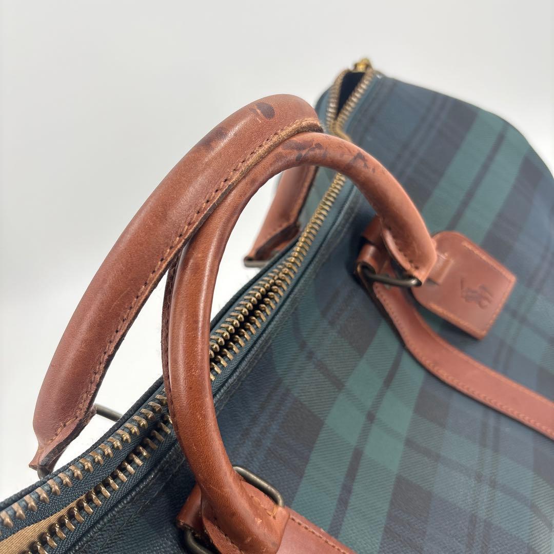 美品　ポロラルフローレン　ボストンバッグ 2way グリーン　PVC 旅行536