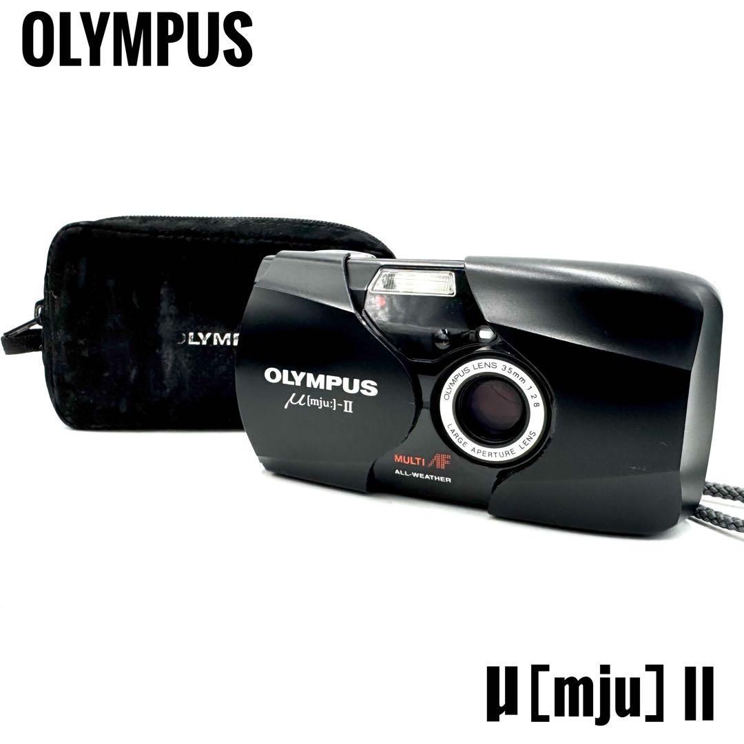 完動/美品❁Olympus オリンパス mju ii 2 フィルムカメラ 単焦点