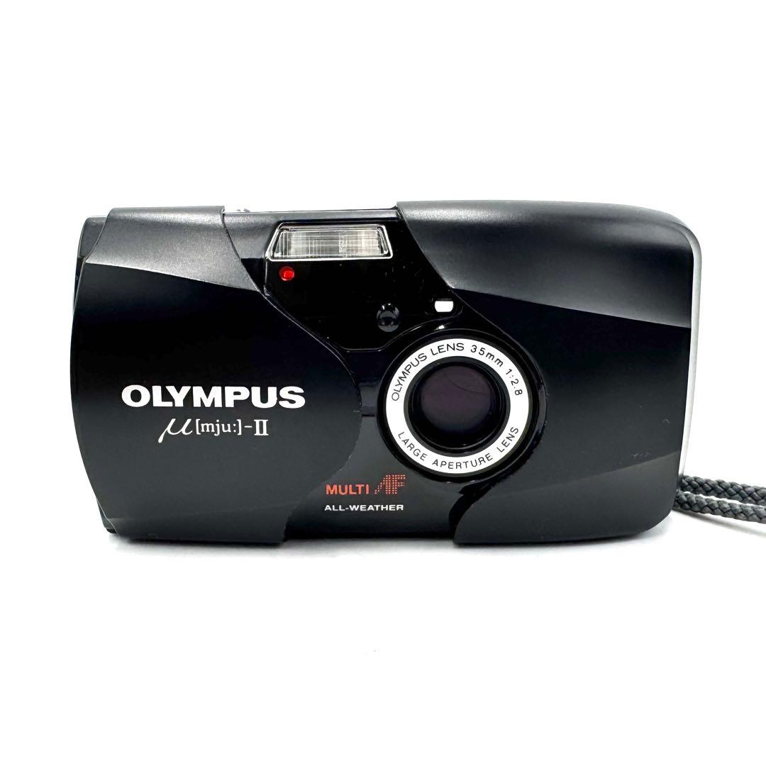 完動/美品❁Olympus オリンパス mju ii 2 フィルムカメラ 単焦点