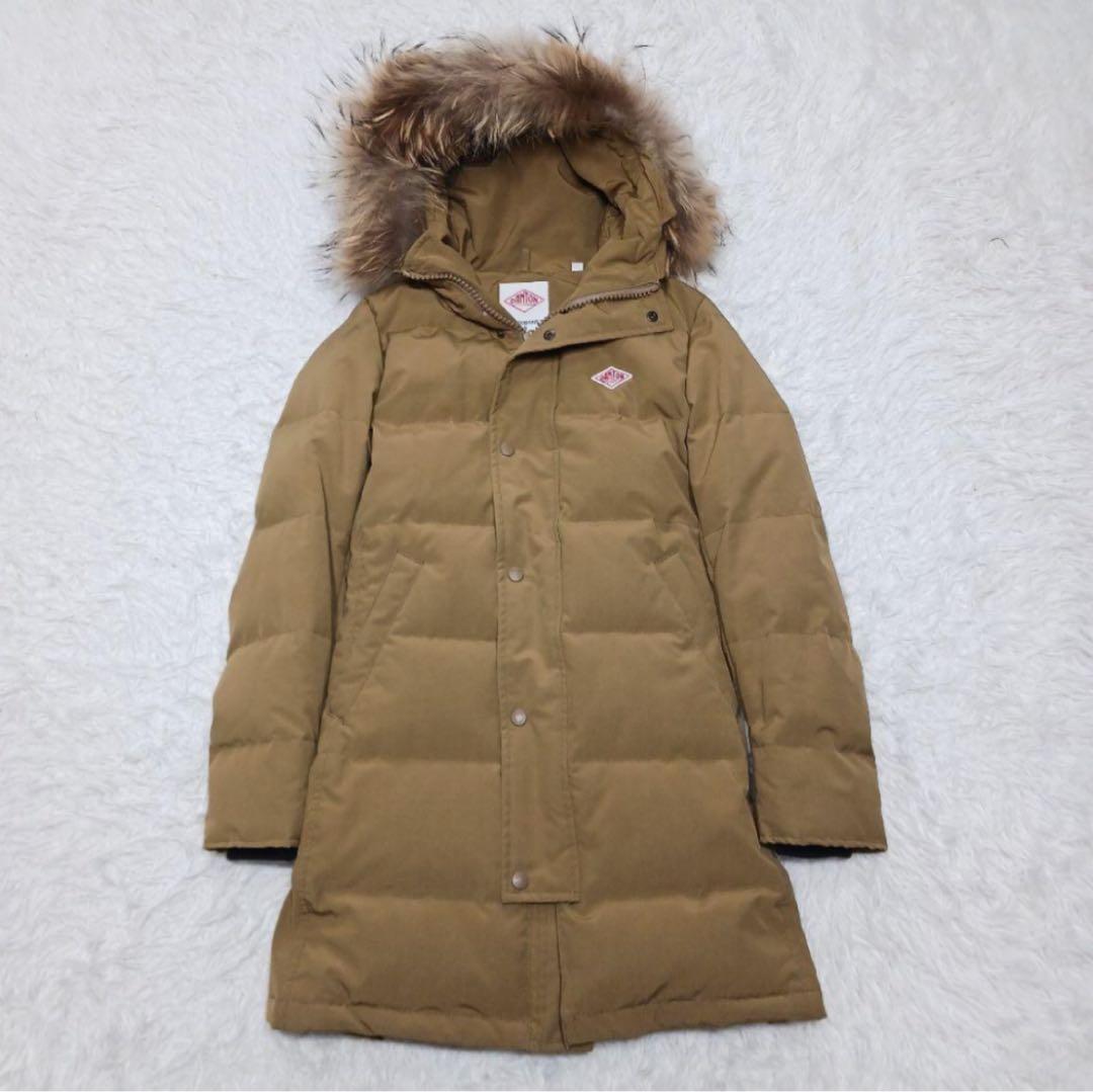 未使用　ダントン　ダウンジャケット ファー付きフード　34