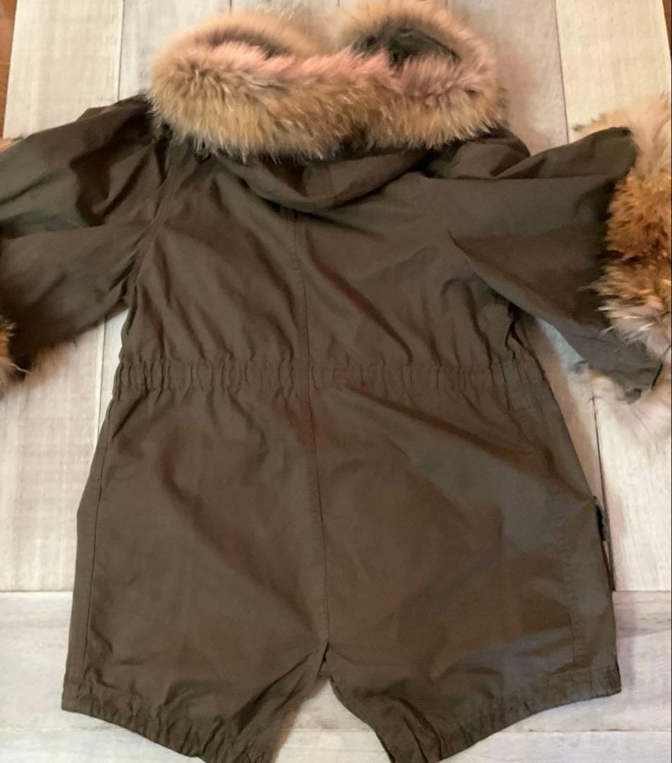 美品LE CIEL BLEUカーキ ファー付き モッズコート