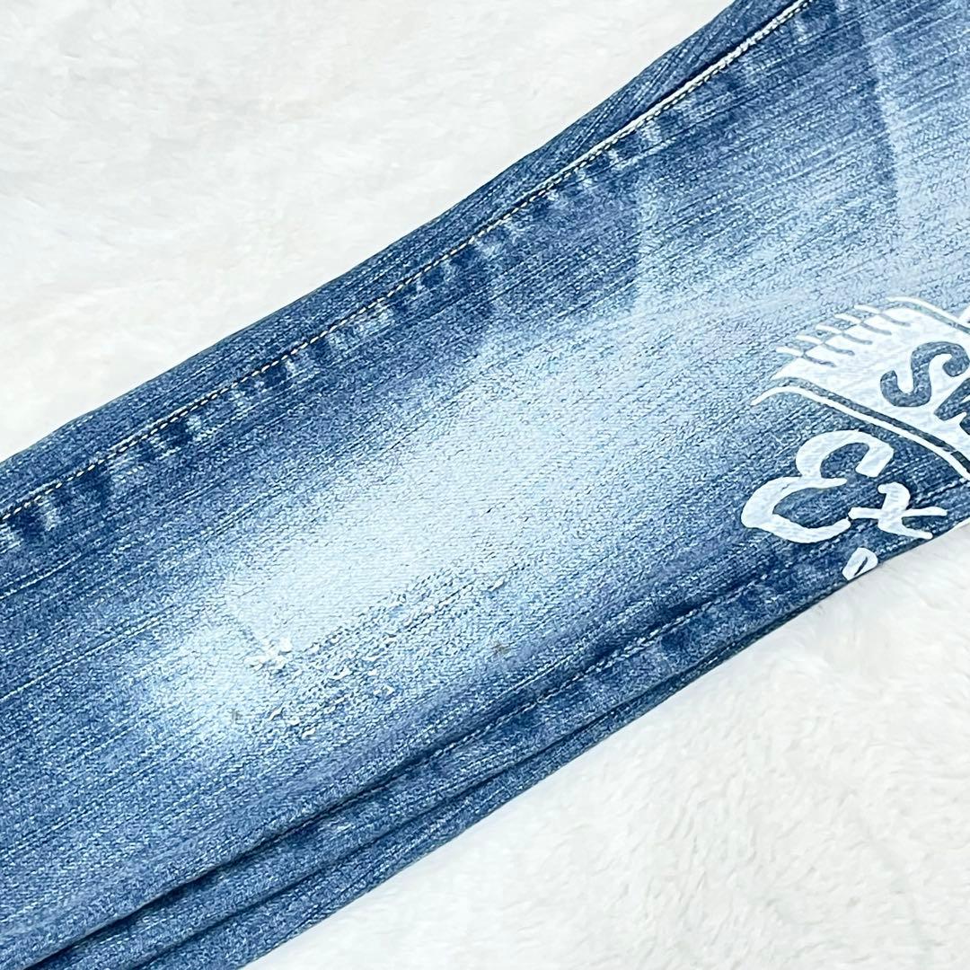 ヒステリックグラマー　ヒスガール　プリント　スタッズ　デニム　総柄　S