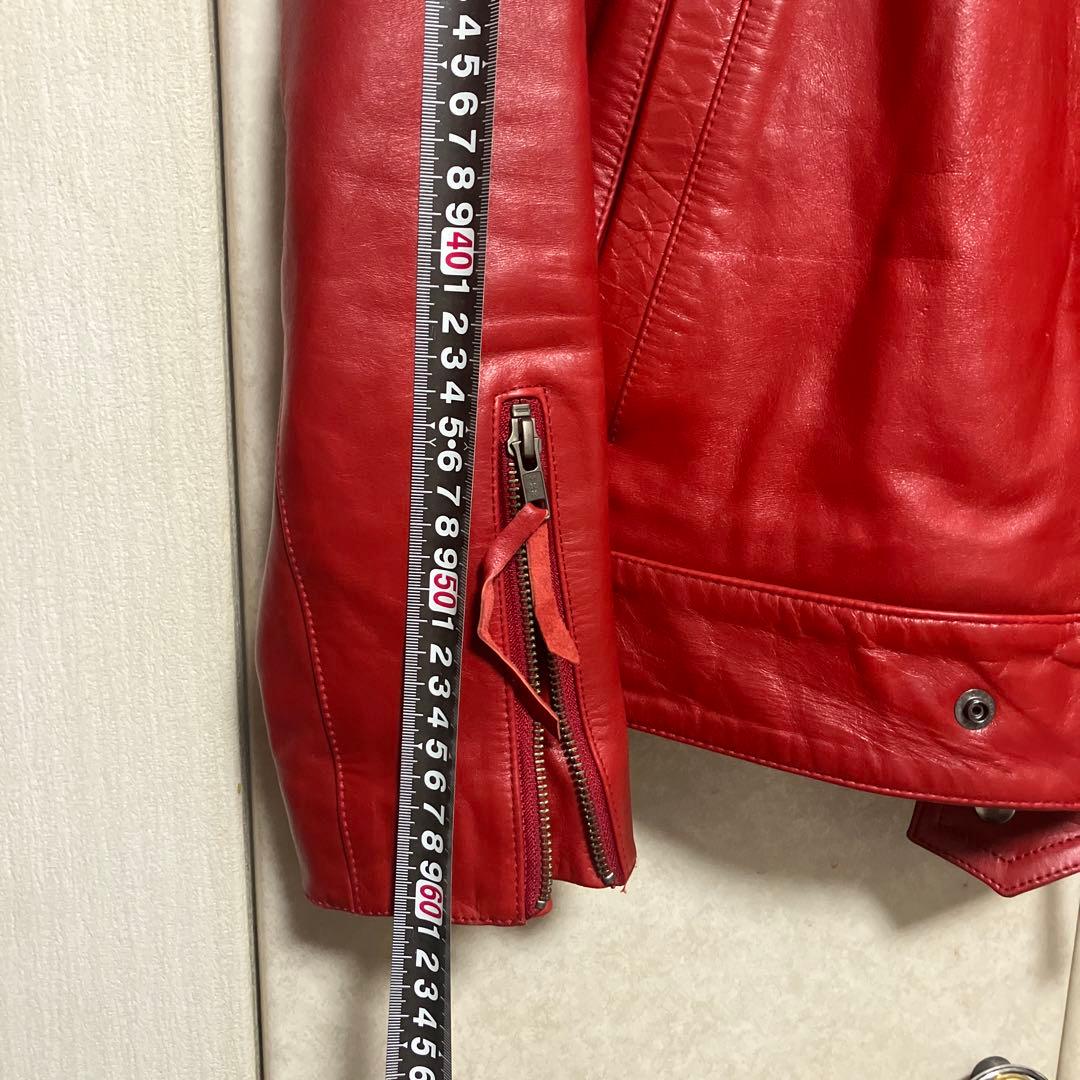 ロンジャン ライダース Liugoo Leathers ホースハイド 馬革レッド