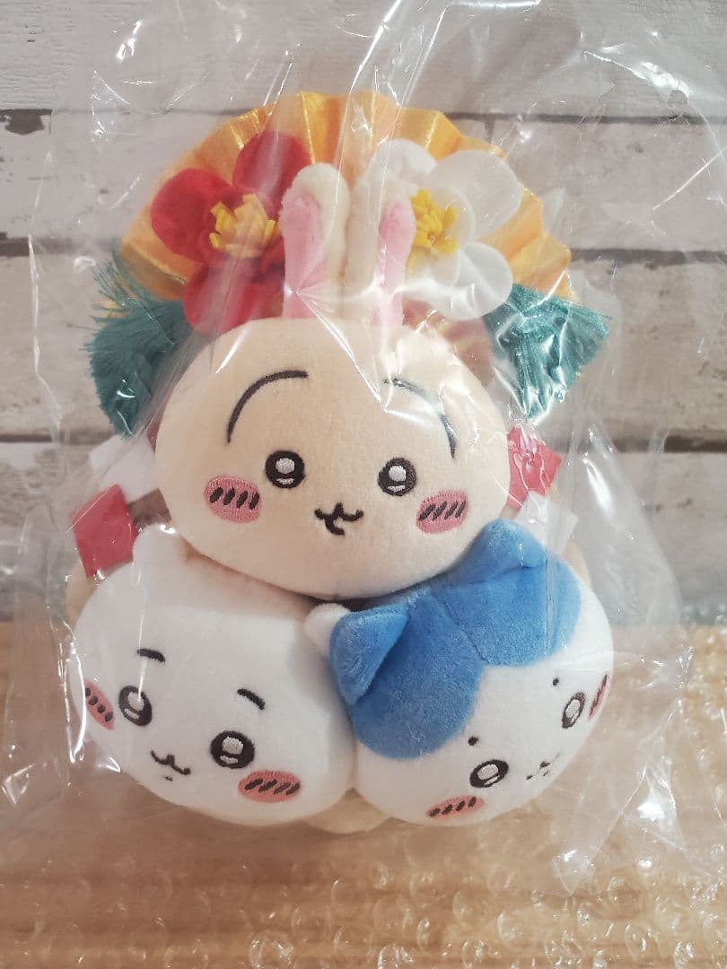 ちいかわ　しめ縄なぬいぐるみ　ちいかわ ハチワレ　うさぎ
