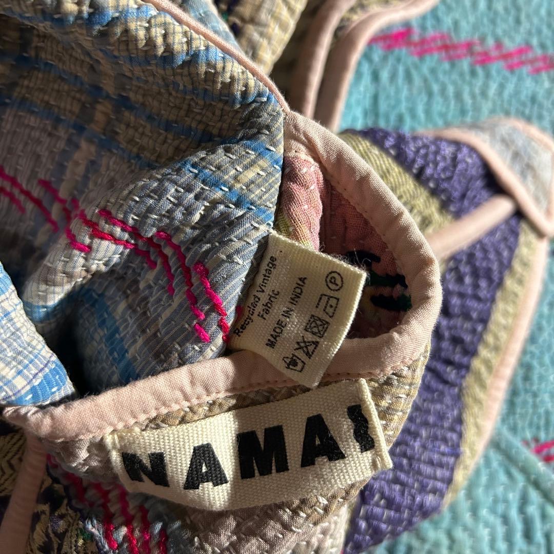 NAMAI クロップドパッチワークカンタジャケット 刺し子 キルト ヴィンテージ