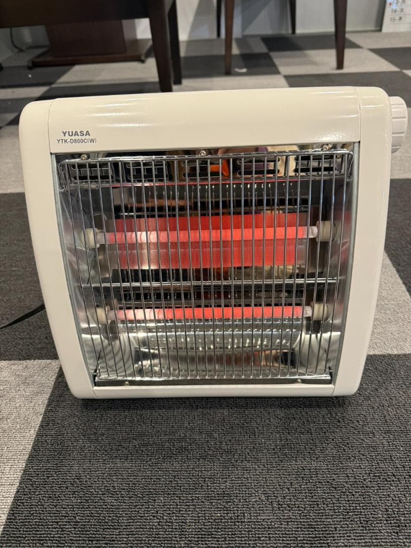 YUASA 電気ストーブ YTK-D800C(W)