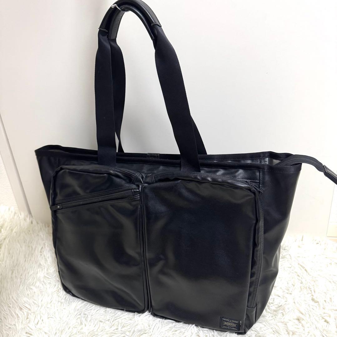 ポーター トートバッグ ストレージ 　東急ハンズ別注 A4 大容量　ブラック