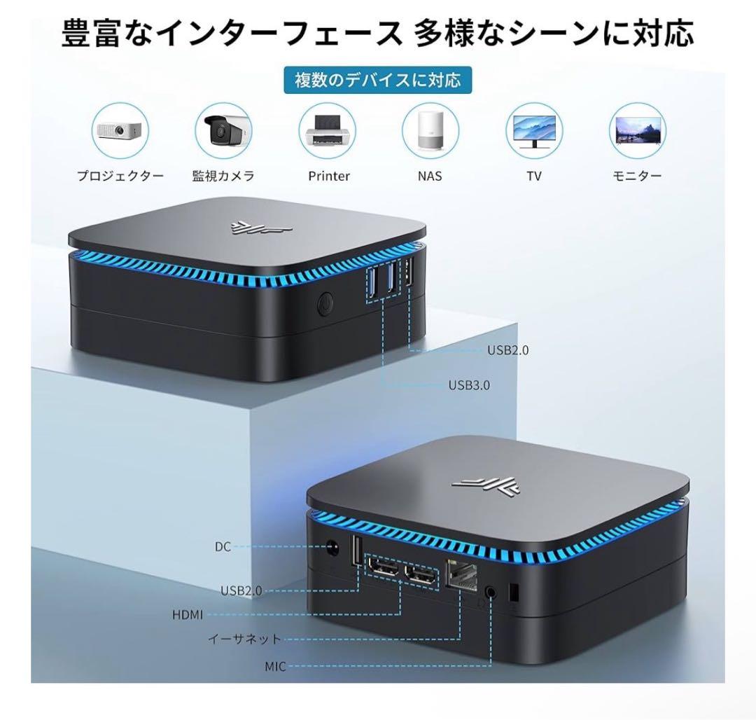 Alder Lake CPU n95 RAM16GB SSD 512GBミニpc