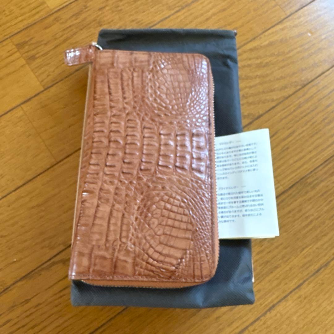 GODANE カイマン長財布　ライトブラウン