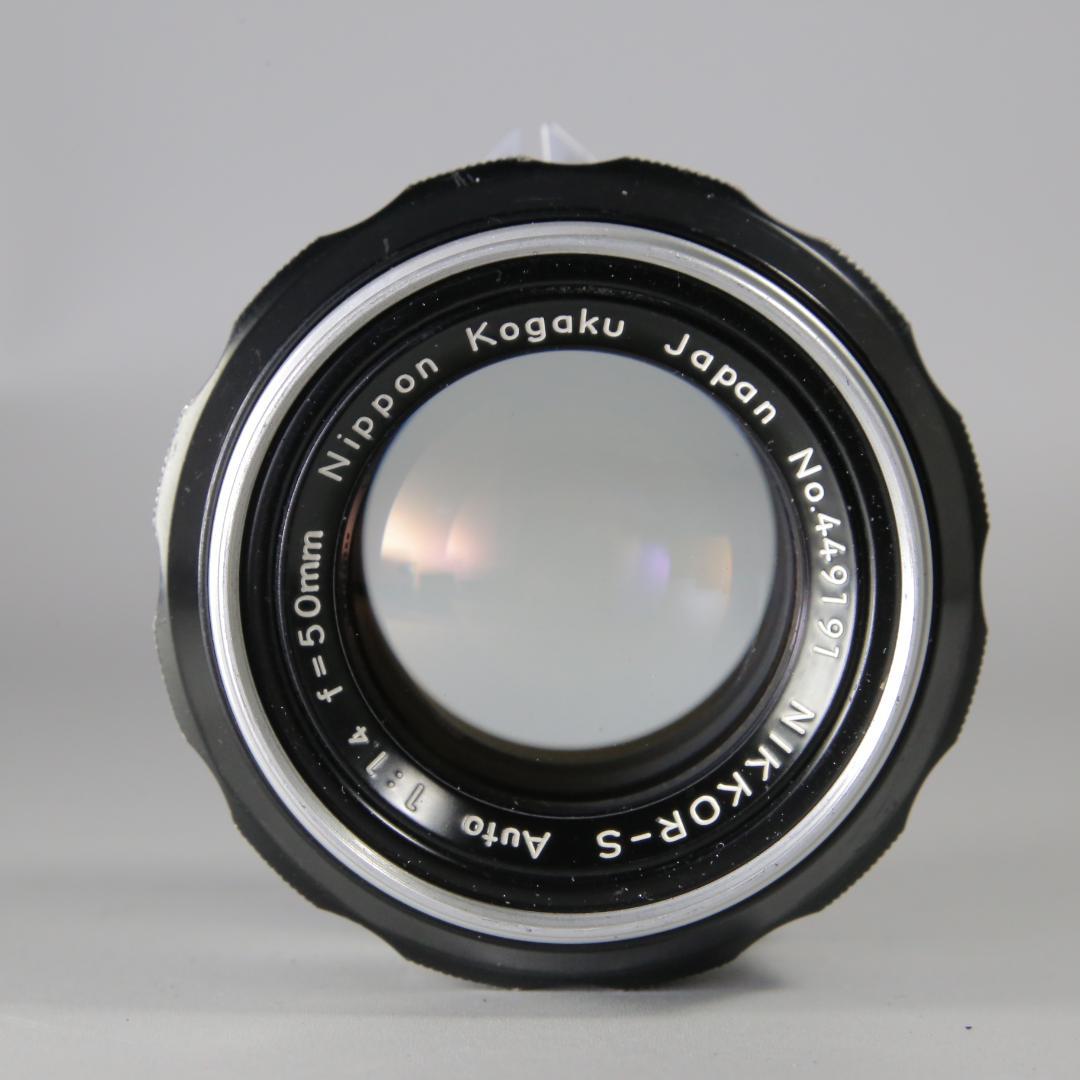 ☆完全動作☆希少レンズ　NIKON F アイレベル 50ｍｍ F1.4 ＃110