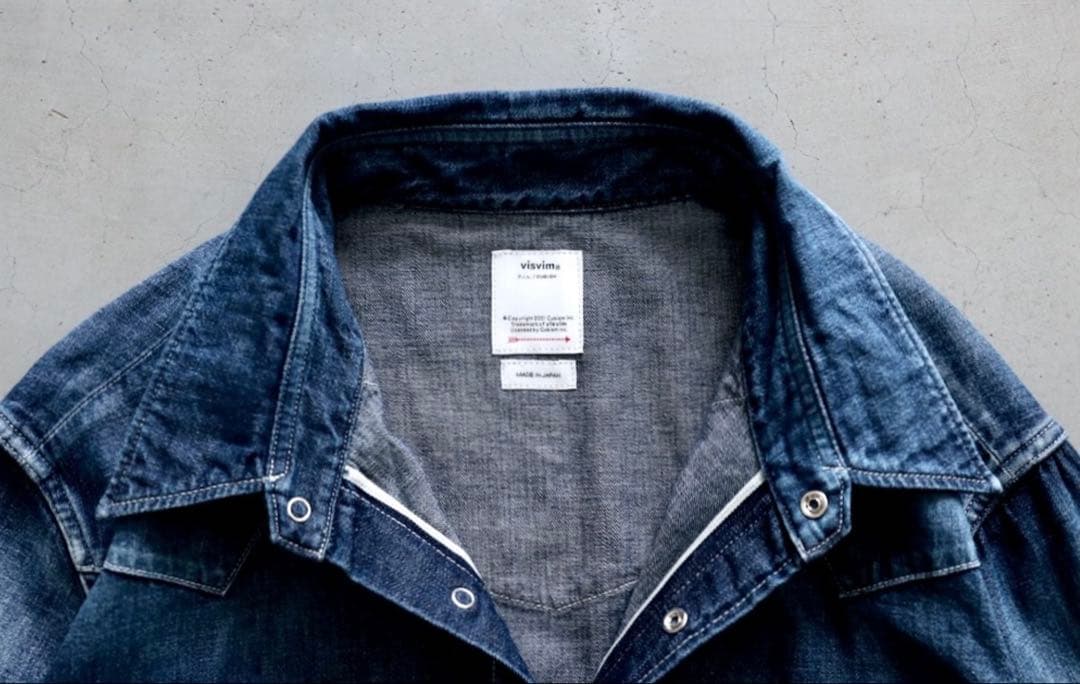 トップス visvim SOCIAL SCULPTURE SHIRT DMGD 3