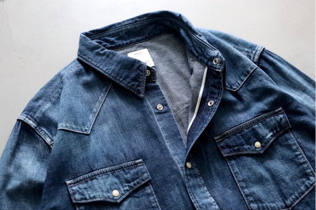 トップス visvim SOCIAL SCULPTURE SHIRT DMGD 3