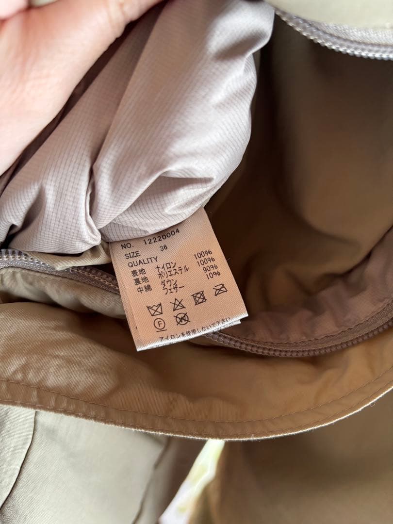 TODAYFUL Monster down coat オリーブ 36