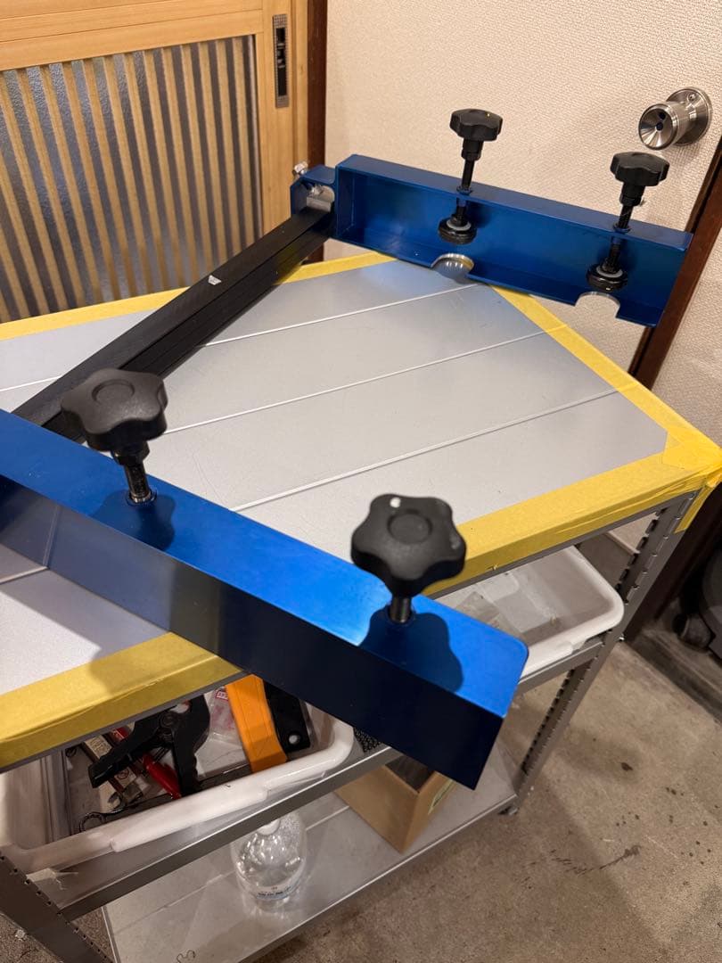 シルクスクリーン用サイドクランプバー