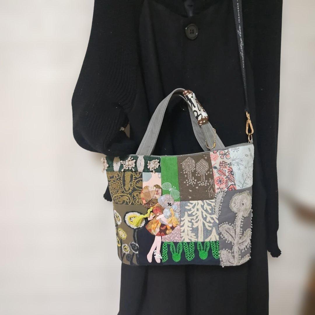 ハンドメイド　ミナペルホネン　スーちゃんバッグ