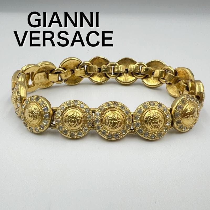 GIANNI VERSACE ブレスレット メデューサ ラインストーン