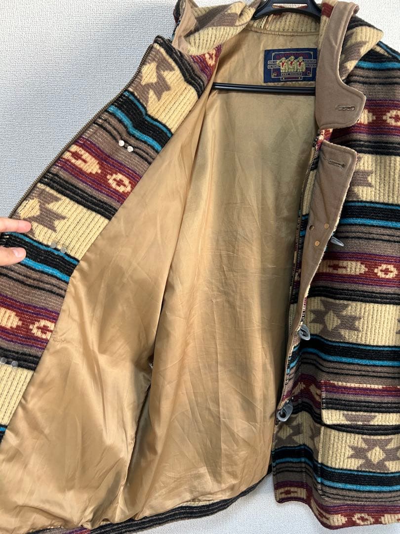 80s CHAPS ファイアーマンジャケット　ネイティブ柄 ラルフローレン